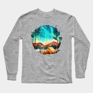 Camping Is My Happy Place Long Sleeve T-Shirt